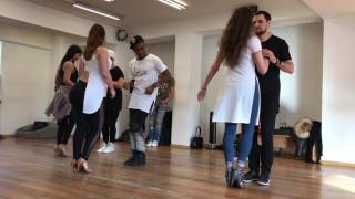 Kizomba workshop LANGE NOIR amp ELODIE 3 couples Sweet afro weekend 2017 [upl. by Noira]