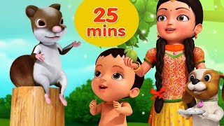 Kathbirali Squirrel Rhyme and many more Bengali Rhymes for Children Collection  Infobells [upl. by Candis]