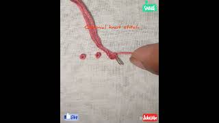 Colonial knot stitch hand embroidery tutorial shortsshortsvideo [upl. by Gemmell18]