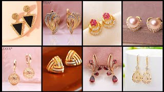 30latest Bridal Gold Earrings designs Most beautiful Gold Earrings designs [upl. by Izak]