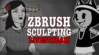 ZBrush Sculpting Stream 4KICKSTARTER HAS 17 HOURS LEFT [upl. by Tiana168]