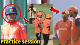 Shubman gill Worried reaction on see Sarfaraz Khan  team India practice for 2nd test match [upl. by Hayashi]