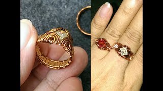 How to make prong ring with faceted stone  Handmade Jewelry Tutorials 247 [upl. by Pernas]