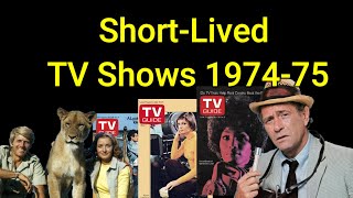 197475 ShortLived TV Shows [upl. by Lalita]