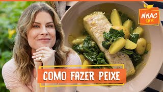 Peixe com batata e espinafre como fazer receita em apenas uma panela  Rita Lobo  Cozinha Prática [upl. by Surovy]