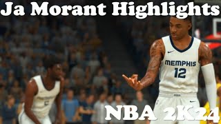 Its A Parade Inside My City  Ja Morant Highlights  NBA 2K24 Gameplay [upl. by Mill665]