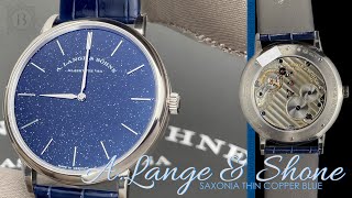 A Lange amp Söhne Saxonia Thin Copper Blue 205086 [upl. by Georgiana]