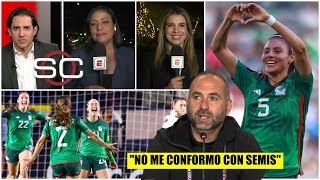 COPA ORO MÉXICO vs BRASIL El Tri Femenil NO se conforma y SUEÑA con la FINAL  SportsCenter [upl. by Devad205]