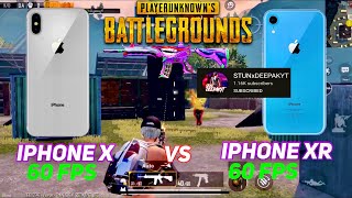 iPhone X vs iPhone XR PUBGMBGMI test  First tdm match on iPhone X with DeepakYT20 lag test [upl. by Evonne819]