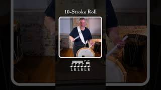 10Stroke Roll  Fife amp Drum Rudiment Playalong with Dom Cuccia [upl. by Naugan292]