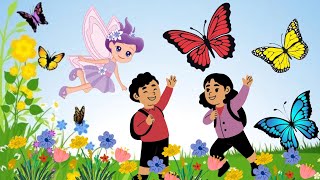 Butterfly Poem Kindergarten Learning Cartoons [upl. by Ttenrag110]