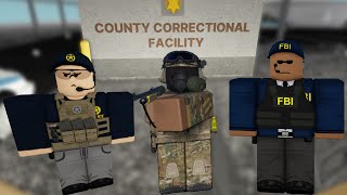 FBI HRT JAIL RAID Roblox Police Raid Simulator [upl. by Neveda]