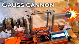 Electromagnetic Accelerator Improvements Part I  Gauss Cannon test rig [upl. by Bluma876]