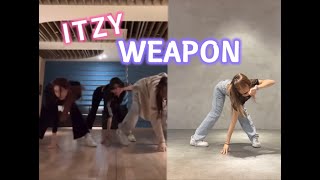 ITZY dancing leaked WEAPON challenge YUAN cover FULL [upl. by Nairbo]