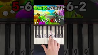 PvZ Graze the Roof Piano Tutorial shorts [upl. by Yeldud]