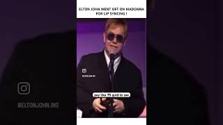 Elton John held no punches about Madonna [upl. by Iveel994]