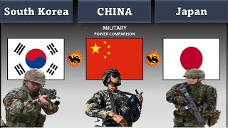 SOUTH KOREA vs CHINA vs JAPAN  military power comparison  Japan vs China vs South Korea [upl. by Ainsley19]