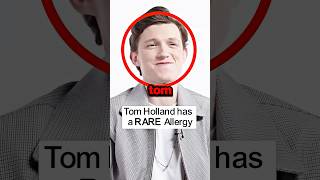 Tom Holland’s RARE Allergy 😦 tomholland spiderman [upl. by Laekcim282]