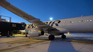 Finnair A321 Incredibly Beautiful Landing at Rovaniemi Airport in Finnish Lapland  4K [upl. by Itra89]