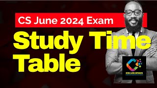 CS June 2024 Exam cs executive best time table to to creak the cs june 24 exam cs professional icsi [upl. by Colan]