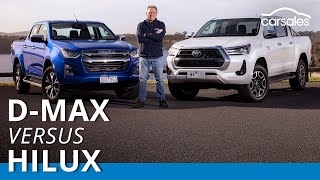 2023 Toyota HiLux v Isuzu DMAX Comparison  Two of the most popular dualcab 4x4 utes squareoff [upl. by Maxy]