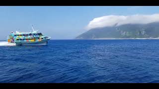 High speed ferry arrriving at Niijima island [upl. by Glantz240]