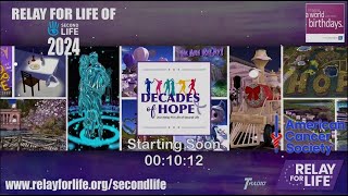 Relay For Life in Second Life 2024 Opening Ceremony Fixed [upl. by Thadeus367]