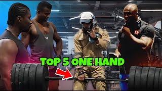 TOP 5 ONE HAND Lifting Anatoly gym prank [upl. by Zorana]