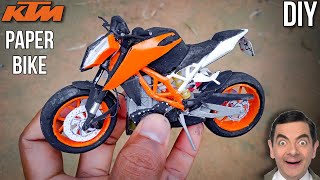 How to make paper KTM bike new design  Lest Paper Vehicle [upl. by Sibylle]