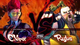 Ultra Street Fighter 4  C Viper Vs Rufus Hardest [upl. by Sabine]