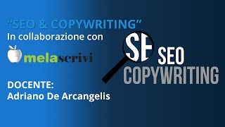 SEO amp Copywriting con Melascrivi  webinar SEO Training [upl. by Laniger]