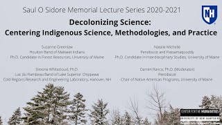 20202021 Sidore Lecture Series Decolonizing Science [upl. by Wivina]