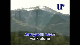 YOULL NEVER WALK ALONE KARAOKE MINUS ONE [upl. by Lindahl]