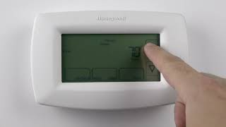 RTH7600D 7Day Programmable Honeywell Home Thermostat  How to Program Schedules [upl. by Frech]