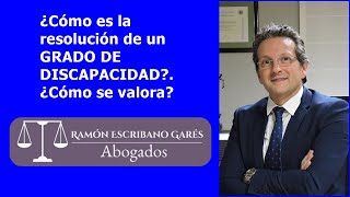 ¿Cómo es una resolucion de grado de discapacidad [upl. by Sexton486]