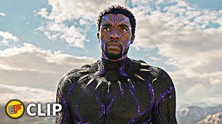 Marvel Studios Black Panther 2018  MBaku vs TChalla  Movie Clip HD [upl. by Aynos]