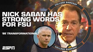 Nick Saban on being a Transformational Leader  Cal film room breakdown  College GameDay [upl. by Giulietta]