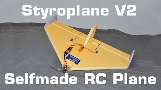 Styropor Flieger  Styroplane V2  selfmade RC Plane [upl. by Forster]