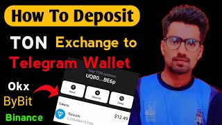 How To Deposit Ton From Exchange to Telegram Wallet Live  UrduHindi [upl. by Chapland418]