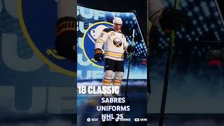 All Buffalo Sabres uniforms in NHL 25 nhl25 shorts nhl buffalosabres [upl. by Paschasia]