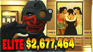 The Fastest 2677464 ELITE Painting Heist on GTA 5 Online 100 Payout Silent amp Sneaky [upl. by Karola]