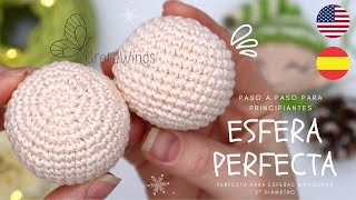 Esfera perfecta para Principiantes a crochet Amigurumis Sub 🇺🇸🇪🇸 GretaWings [upl. by Novhaj]