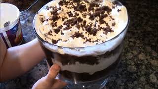 Easy Chocolate Trifle Dessert Feeds A Crowd [upl. by Maccarone]