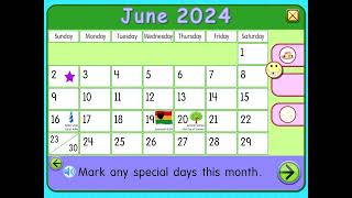 Starfall Calendar June 2 2024 [upl. by Prebo]