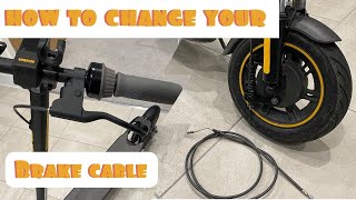 How to change your Ninebot Max brake cable [upl. by Elyr]