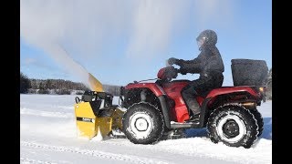 Rammy Snowblower 120 ATV EC 5min Electric Control [upl. by Lehcim]