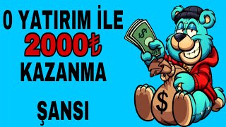 0 Yatırım İle 2000₺ Kazan💰KANITLI VİDEO İnternetten Para Kazanma 2024 [upl. by Yrtua]