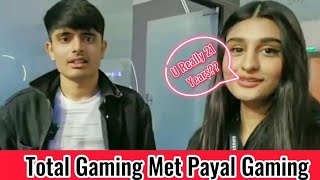 Total Gaming First Meetup Vlog With Payal Gaming ❤️ TotalGaming093 [upl. by Nniuq]