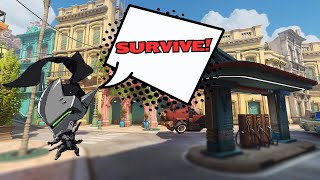 Surviving Genjis worst map Ranked Gameplay No Commentary Overwatch 2 [upl. by Ahtael]