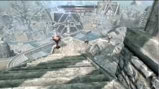 Skyrim Fun With Unrelenting Force Shout [upl. by Allison542]